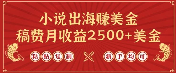 小说出海赚美金，稿费月收益2500+美金，仅需chatgpt粘贴复制，新手也能玩转【揭秘】-极速轻创