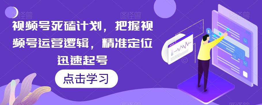 视频号死磕计划，把握视频号运营逻辑，精准定位迅速起号-极速轻创
