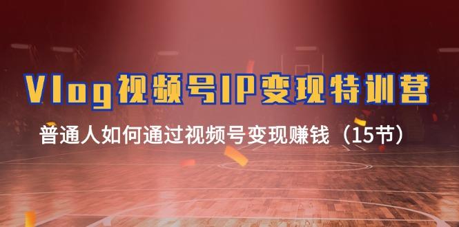 Vlog 视频号IP变现特训营，普通人如何通过视频号变现赚钱(15节-极速轻创