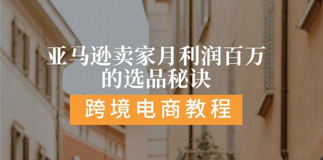 亚马逊卖家月利润百万的选品秘诀:  抓重点/高利润/大方向/大类目/选品…-极速轻创