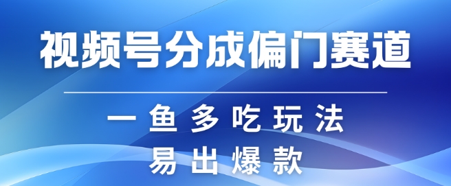 视频号创作者分成计划偏门类目，容易爆流，实拍内容简单易做【揭秘】-极速轻创