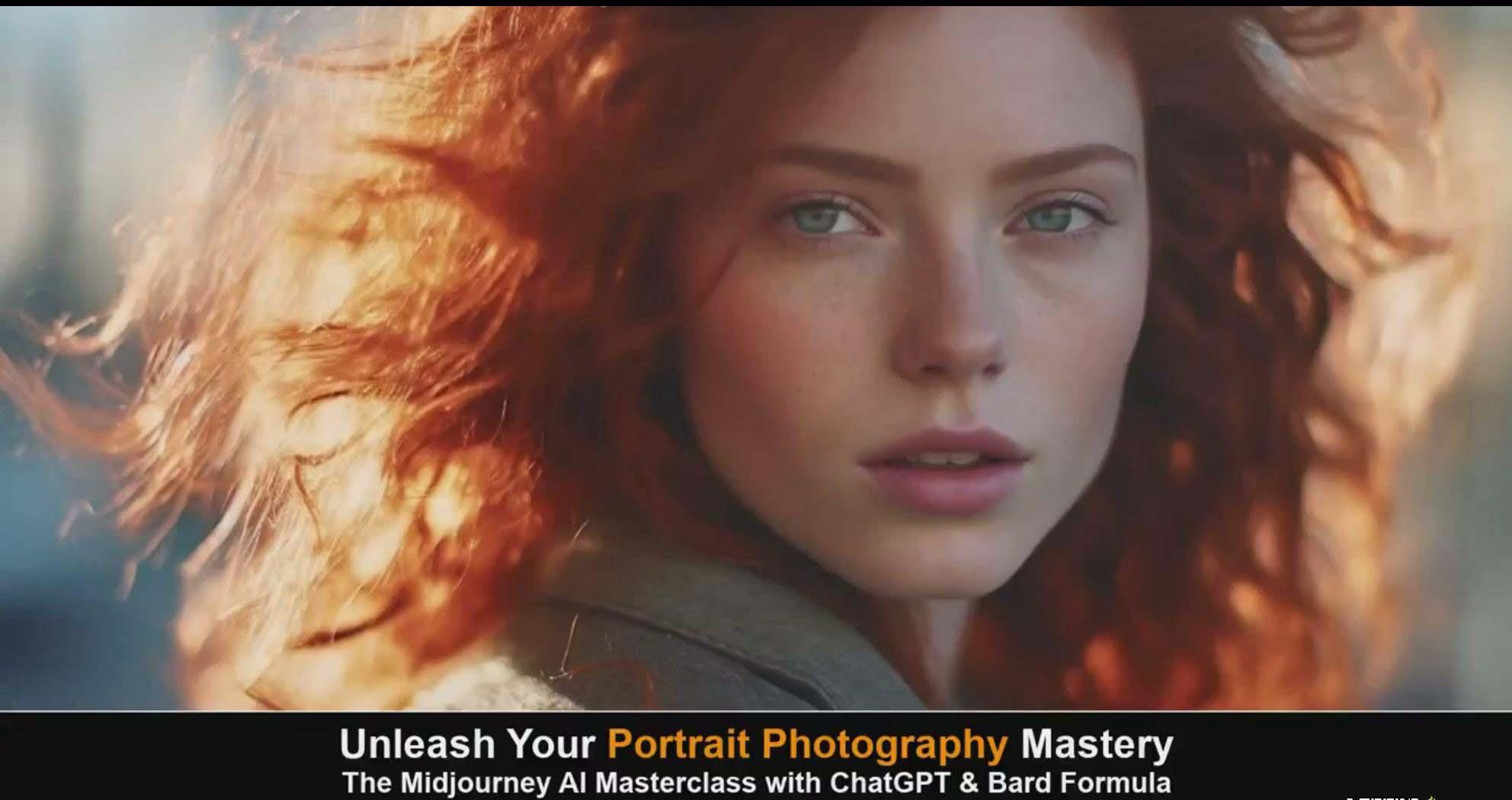 图片[2]-(9312期)Midjourney v5 ChatGPT 和 Bard AI人工智能人像摄影大师班-15节-中英字幕-极速轻创
