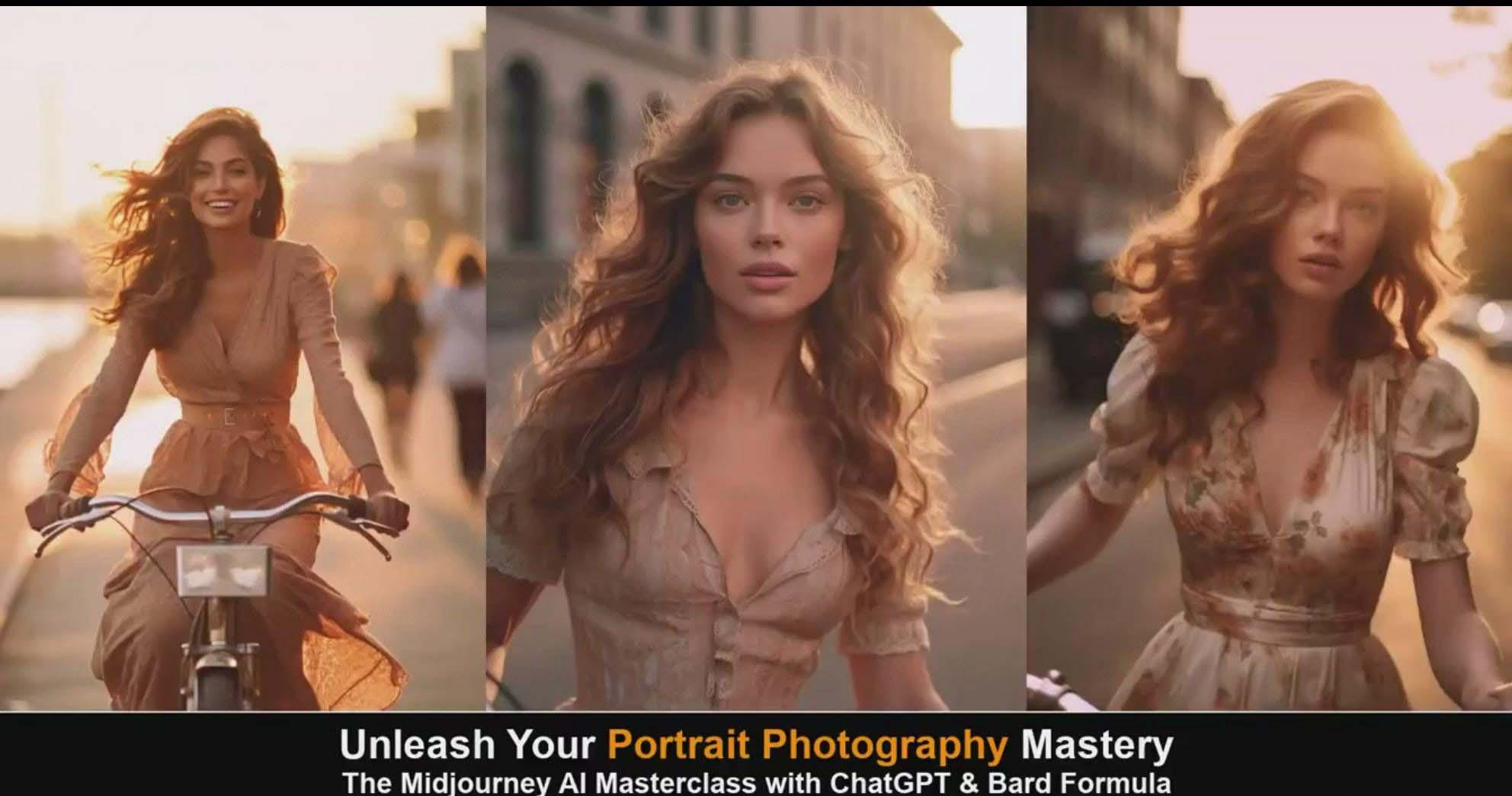 图片[4]-(9312期)Midjourney v5 ChatGPT 和 Bard AI人工智能人像摄影大师班-15节-中英字幕-极速轻创