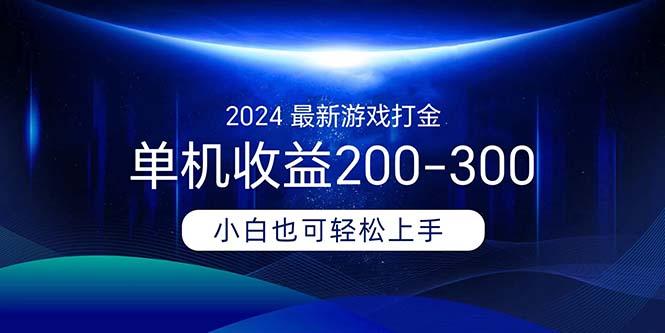2024最新游戏打金单机收益200-300-极速轻创