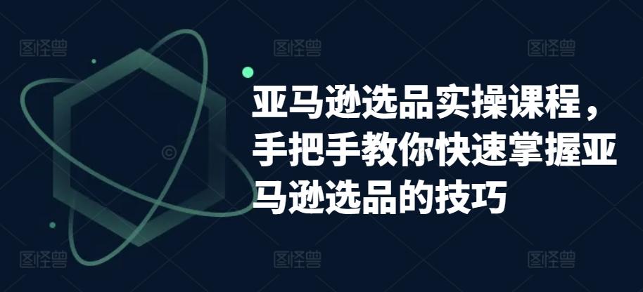 亚马逊选品实操课程，手把手教你快速掌握亚马逊选品的技巧-极速轻创