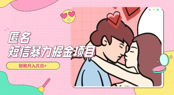 全网首发，揭秘超冷门匿名短信项目，通过信息差日入几百+【揭秘】-极速轻创