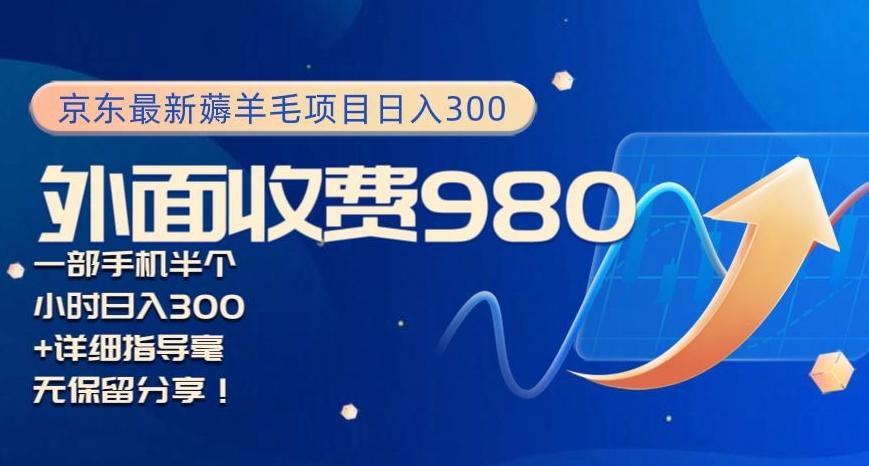 京东最新薅羊毛项目小白怎么做到日入300+一部手机半小时搞定-极速轻创
